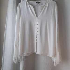 1 State v-neck ivory blouse size 10